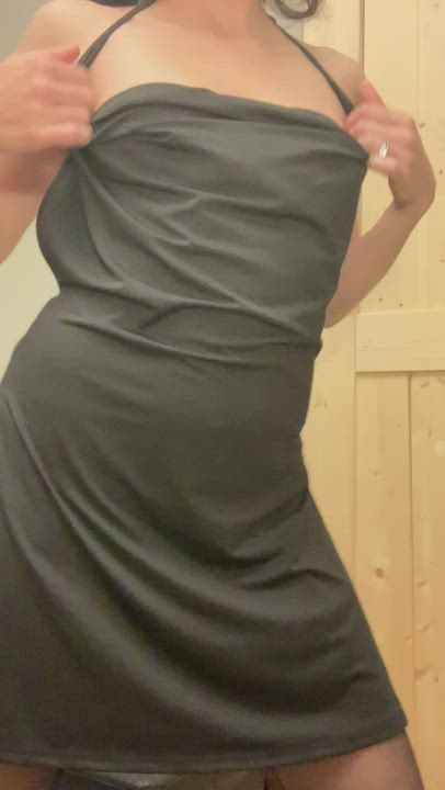 I have a surprise for you under this dress (almost 40 year old mom)