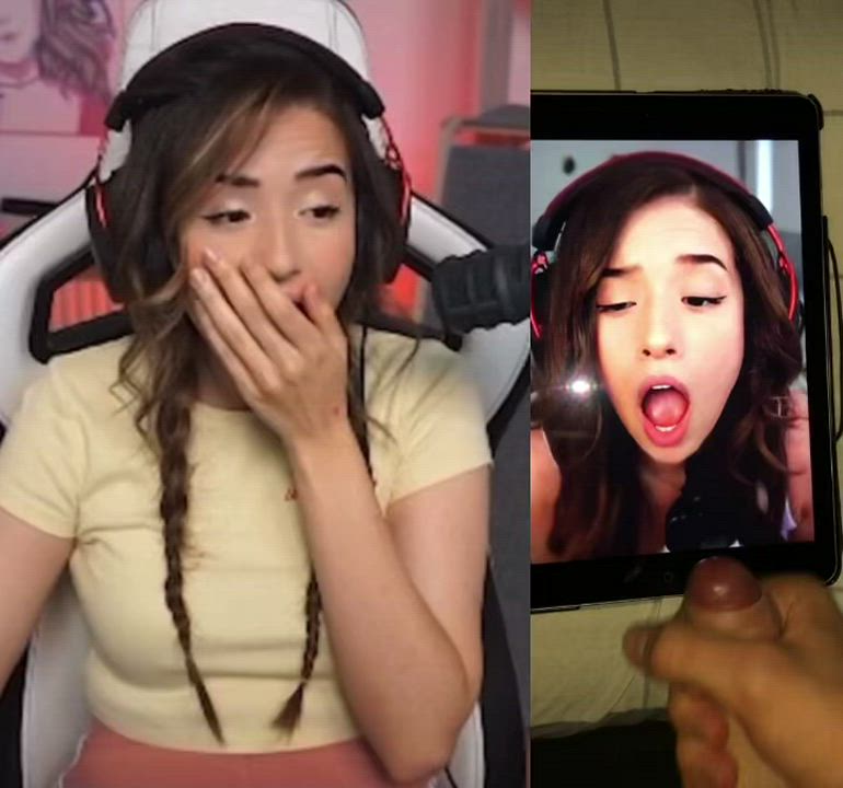 Poki reacts to my cum tribute