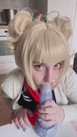 Toga Himiko giving Nox a blowjob