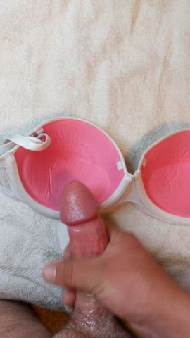 bra cum cumshot fetish jerk off gif