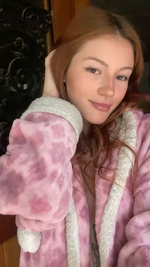 big tits cute redhead gif