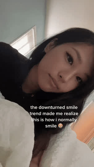 asian pretty smile gif