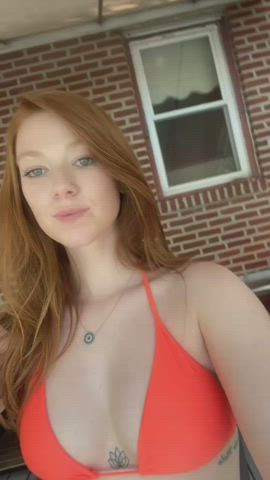 Bikini Booty Redhead gif