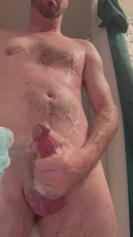 jerk off male masturbation masturbating shower gif