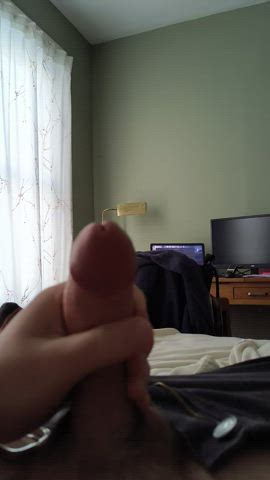 cock cum cumshot male masturbation moaning gif