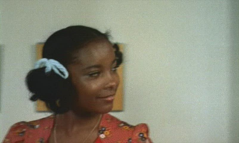 Ebony Pigtails Softcore Teasing Teen Tits Topless Vintage gif