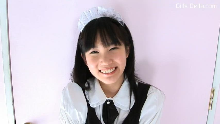 japanese jav model maid pussy pussy spread smile spread spreading yui kasugano gif