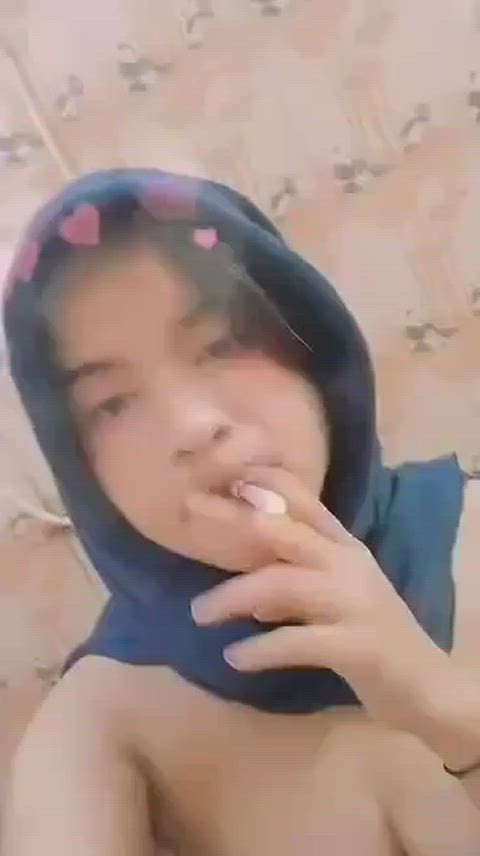 amateur ass big tits blowjob cumshot hijab indonesian tits gif