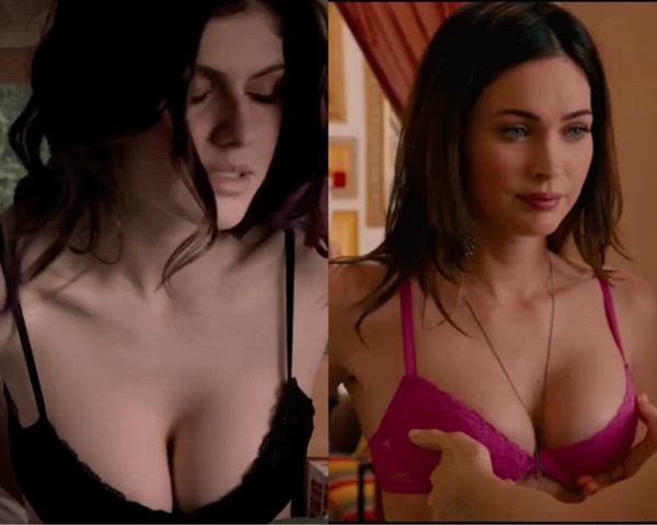 alexandra daddario celebrity megan fox gif