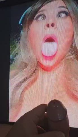 ahegao anime babe cum cumshot girls tribbing tribute gif