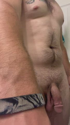 big balls cock teasing gif