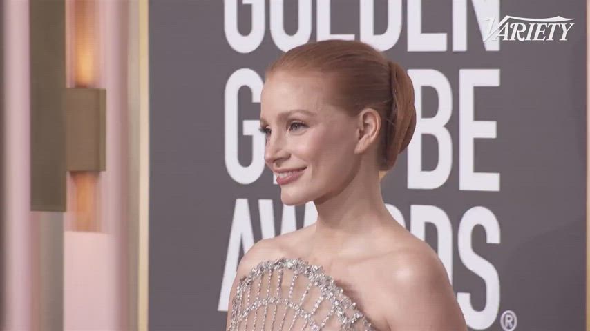 celebrity jessica chastain redhead gif