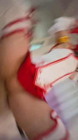 Cosplay Riding Teen gif