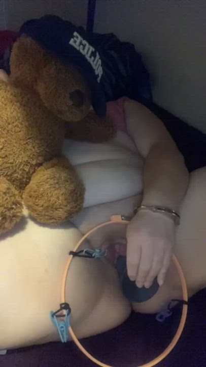 Handcuffed Masturbating Solo gif