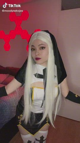 Cosplay Handjob TikTok gif