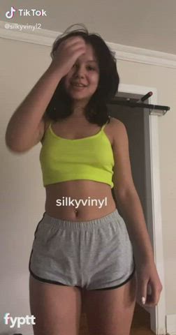 girls teen tiktok tits gif