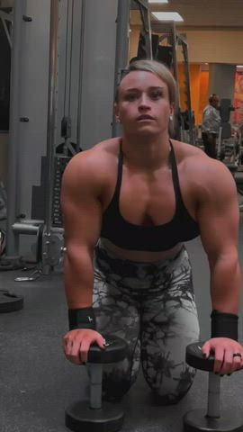 muscles muscular girl muscular milf gif