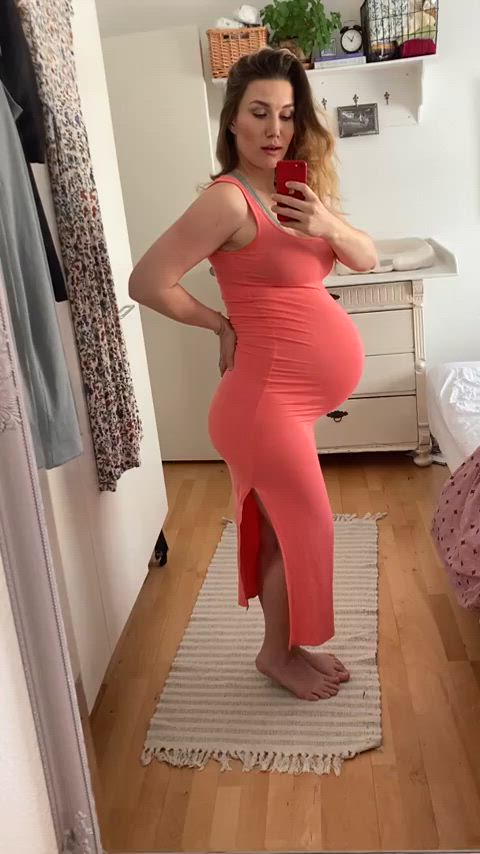 dress pregnant tight gif