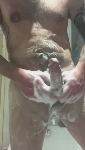 Big Dick Cock Shower gif