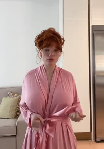 big tits redhead tits gif