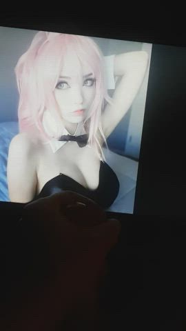 cosplay costume cum cumshot facial tribbing tribute gif