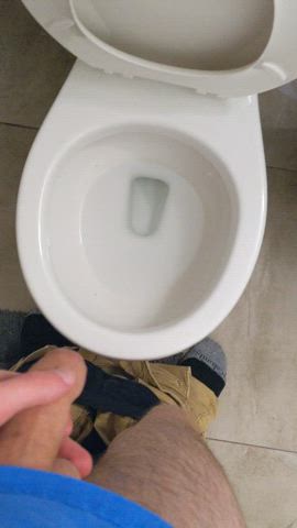 pee peeing piss pissing toilet non-binary gif