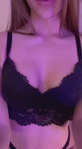 18 Years Old Cute Lingerie Tease Teen gif