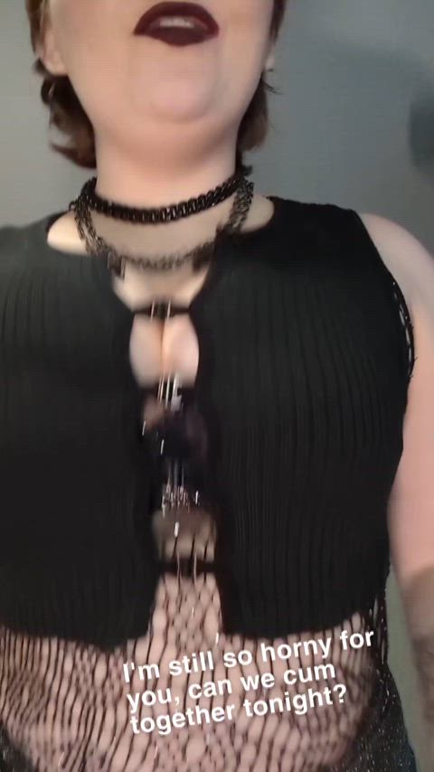 You should cum with a Gothicc nympho tonight!! $25 cock [rate] $15 same night cum