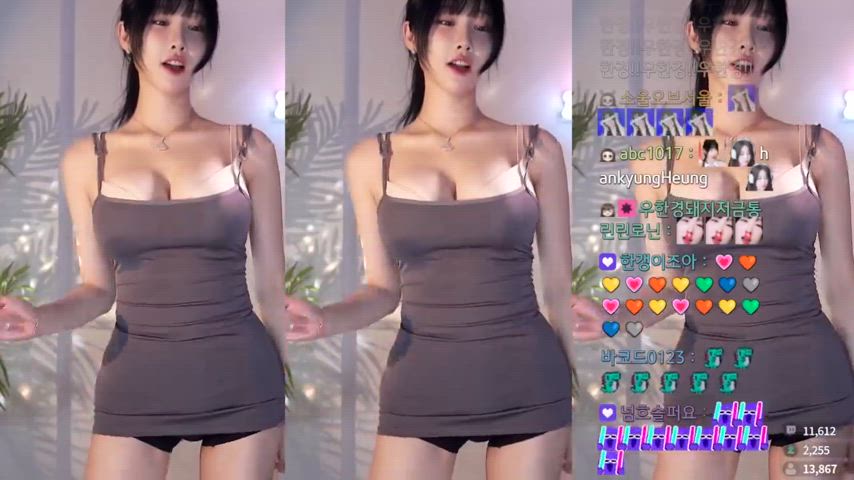 asian big tits dancing korean gif