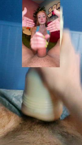 big dick blowjob fleshlight gooning hardcore masturbating r/gooned gif