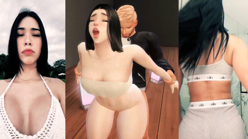 anal animation brunette cumshot dancing sex split screen porn thighs tiktok r/splitscreenedits