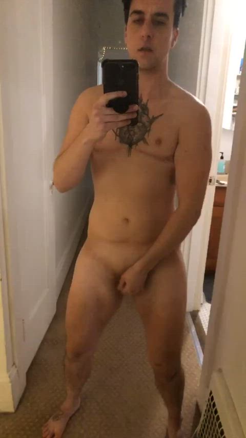 Cumming and moaning to myself in the mirror 🥵