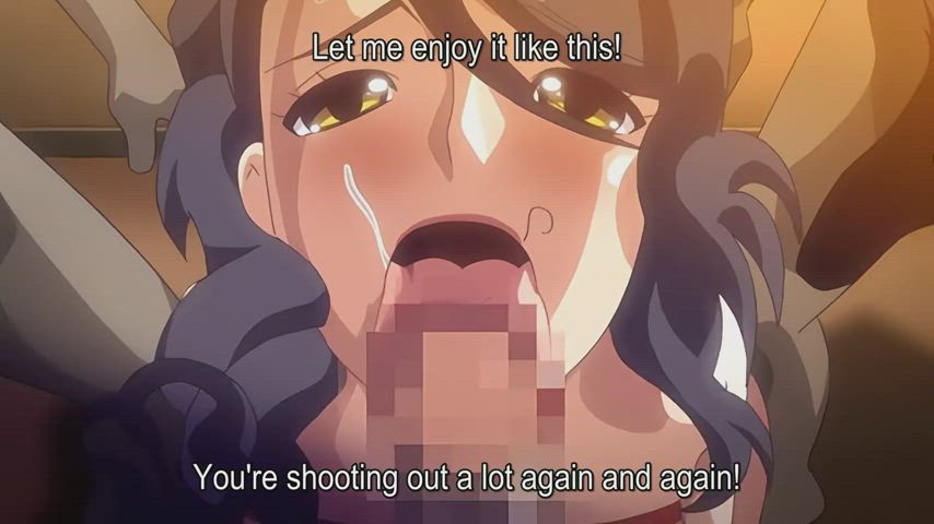 ahegao animation anime blowjob cum in mouth hardcore hentai pov gif