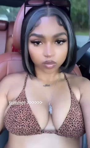 20 years old amateur babe big tits cute ebony natural tits pretty seduction gif