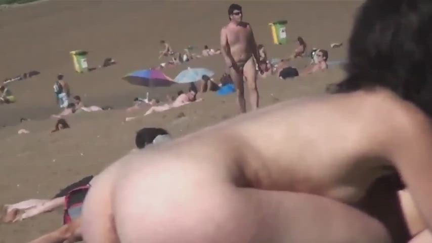 amateur beach voyeur gif