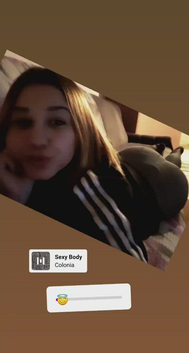 20 Years Old Babe Big Ass Big Tits Croatian Cute Hair gif