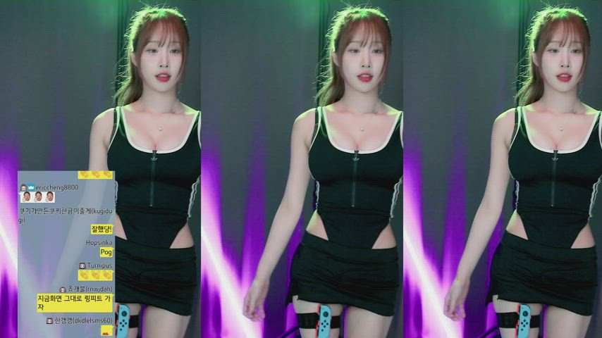 asian big tits dancing korean gif