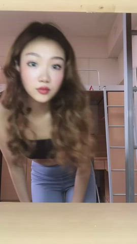 Asian Facesitting TikTok gif