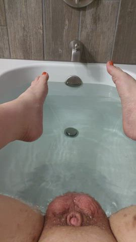 Bathtub Clit Sissy gif