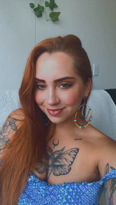 MILF Redhead Riley Reid Tattoo gif