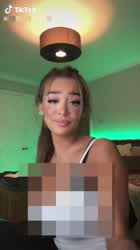 Censored Cleavage Dancing Teen TikTok gif