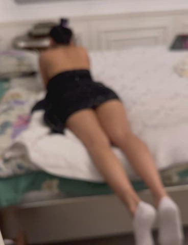ass big ass booty brunette hidden cam hidden camera homemade hotwife wife wifey gif
