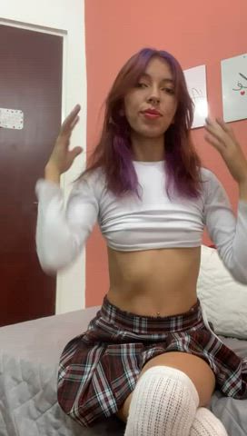 cute latina natural tits petite pornstar teen tits gif