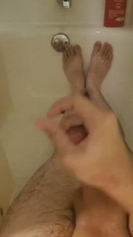 Cumshot Male Masturbation Shower gif