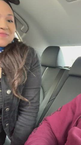 blowjob car cheating coworker exposed latina gif