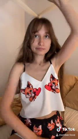 Teen TikTok Tits gif