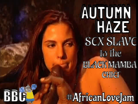 autumn falls bbc blowjob brunette cock cum cum in mouth cumshot interracial gif