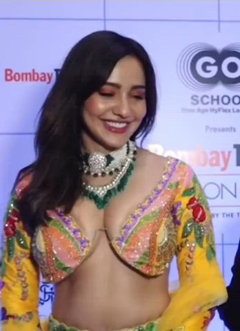 big tits celebrity cleavage cute desi indian public sideboob tits underboob gif
