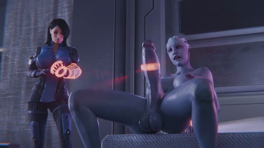 Ashley Helping Liara (Lecherix) [Mass Effect] 