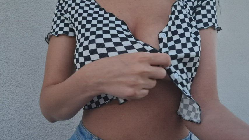 boobs flashing perky teen tits titty drop gif